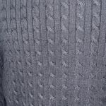 Tommy Hilfiger  black v-neck cable knot long sleeve sweater top shirt woman’s XL Photo 3