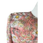 AINEA Sheer Cape Floral Top Women's Size 40 (M) Sustainable Italian Designer 70s Pink Size M Photo 4