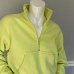 Aritzia Tna Yellow Fleece Sweatshirt  Photo 4
