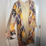 LuLaRoe Sarah Style Paisley Checkered Patterned Pocket Long Cardigan Size Medium Photo 2