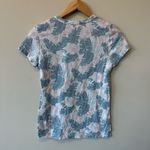 Marine layer  Tropical Floral Peach Pink and Green T-Shirt Photo 3