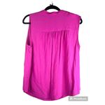 Torrid  Barbie Pink Sleeveless Pullover Button Down Tank Top Tunic Blouse Size 0X Photo 5