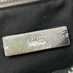 Mango MNG  Metallic Silver Faux Leather Vegan Stitch Adjustable Shoulder Bag OS Photo 5
