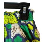 Autumn Adeigbo Shorts Women 2 Green Scalloped Fan Print High Waist Debbie Shorts Photo 4