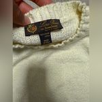 Loro Piana  for Neumann Marcus 100% cotton yellow/Cream Knit Sweater Photo 3