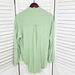 Maeve  By Anthropologie‎ Tie Front Button Down Blouse Shirt Mint Green Small Photo 9
