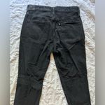 H&M Size 6 Black Ripped Boyfriend Low waist Jeans Photo 5