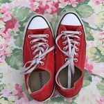 Converse 🚫SOLD🚫 All Star Chuck Taylor Red Low Tops Size 6.5M/8.5W Photo 1