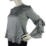 Topshop Crinkled Moth Print Bell Sleeve
Blouse Top Photo 1