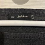 ZARA  Knit Women's Gray Long Sleeve Thin Sweater Top sz Small Photo 1