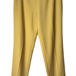 Biella Collezioni Pants Women 6 Yellow Wool Tapered Leg Dress Pants Trousers Yellow Size 4 Photo 0