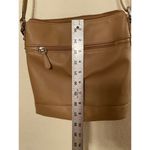 Giani Bernini Nappa Venice leather crossbody organizer Purse- Brown 10x10". Photo 8