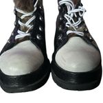 Free People A.S.98 Black White faux fur tongue lug suede chunky leather Shoes Photo 5