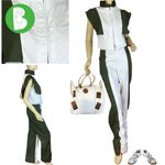 LAURA CARDENES GREEN AND WHITE HIGH WAIST, CROPPED TOP PANT SET NWT (M) Size M Photo 1