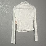 Free People Tempo Jacquard Turtleneck size small in white Photo 7