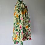 Old Navy  Yellow Poplin Classic Tropical Floral Pajama Top Size Medium Photo 3