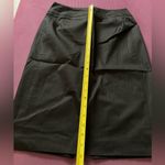 Napist Women's Work Office Business Stripes Pencil Skirt Black Photo 5