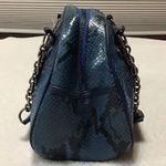 Cynthia Rowley NEW Grace cobalt blue leather shoulder bag style#33059 Photo 2