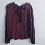 Velvet Graham & Spencer Ginger Chelsea Halter Keyhole Long Sleeve Blouse New Red Photo 2