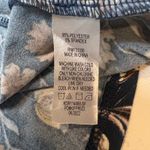 Nine Britton Women's XL Navy Floral Scalloped V-Neck Short Sleeve Dress Cottage Photo 5