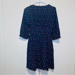 Marc by Marc Jacobs Women's Silk Multicolor Leaf Print V Neck Dress Size 2 Photo 2