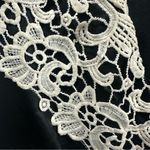 Venus Black Leather and Lace Sleeveless Lined V Neck Vest Tank Top Womens 12 Photo 7