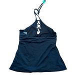 Leilani Tankini‎ Bikini Top Black Size 8 Photo 2