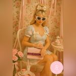 Kate Spade  Pink Leather Crossbody Bag Bow Detail Chain Strap NWT Photo 2