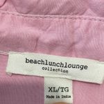 BeachLunchLounge Button Front Shirt Womens XL Ombre Pink Collar Short Sleeves Photo 1