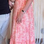 Maxi Coral Floral Dress Pink Size M Photo 0