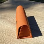 Tory Burch  Orange Sunglasses Case Hard Shell Clam Shell Designer Photo 3