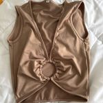 Cute going out top Brown Size XS Photo 0