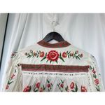 Farm Rio  Off-White Ainika Delicate Blouse Embroidered Women’s Size Small Eyelet Photo 7