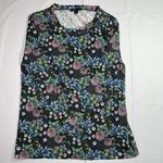 J.Crew Abigail Borg for  Top Womens XS Forest Green‎ Floral Prairie Shirt Photo 4