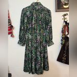Handmade VINTAGE PARISIAN DRESS SZ SMALL FLORAL PATTERN W OLD CARS POLYESTER Photo 5