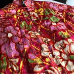 Vintage 60s Marita by Anthony Maruto House Dress Red Pink Metallic Gold size M Multiple Size M Photo 4