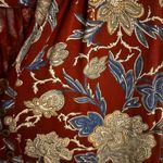 Lucky Brand Mix Print Boho Top. Red turquoise. Size small. Long sleeve Photo 1