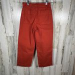 Madewell  Slim Emmett Wide-Leg Crop Pants – Rust Brown – Size 23 – MSRP $98 Photo 1