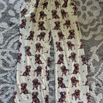 Dachshund Pajama Pants☀️ Brown Size L Photo 0