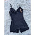 SKIMS  Fits Everybody Lace Triangle Onesie Onyx Size Large Photo 2