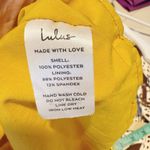 Lulus  Charm and Charisma Burnout Floral Midi Dress in Mustard Yellow XL‎ Photo 9