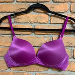 Victoria's Secret VS Bra Size 34B Purple Biofit Padded No-Wire T-Shirt Lined Y2K Photo 0