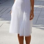 Karen Kane White Tiered Maxi Skirt Women Medium Festival Cottagecore Whimsy Boho Photo 0