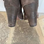 Luxury Rebel  brown suede lace up heeled ankle buckle boots EU38 US 8.5 Photo 7