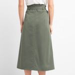 Gap NWT Paperbag Waist Utility Midi Skirt Tie-Belt Photo 1