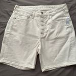 Old Navy  White Jean Shorts Relaxed Fit Size 12 NWT Photo 0