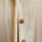 Karen Scott 100% Wool  Full Button Cardigan Gold Knot Front Pockets Australia Photo 3