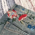 EXPRESS NWT Floral Embroidered Denim Mini Skirt $59 Photo 2