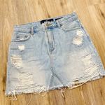 Hollister Distressed Denim Mini Skirt Photo 0