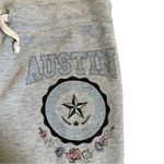 Wildfox Austin Texas Graphic Heather Grey High Rise Sweatpants Joggers Large Photo 5